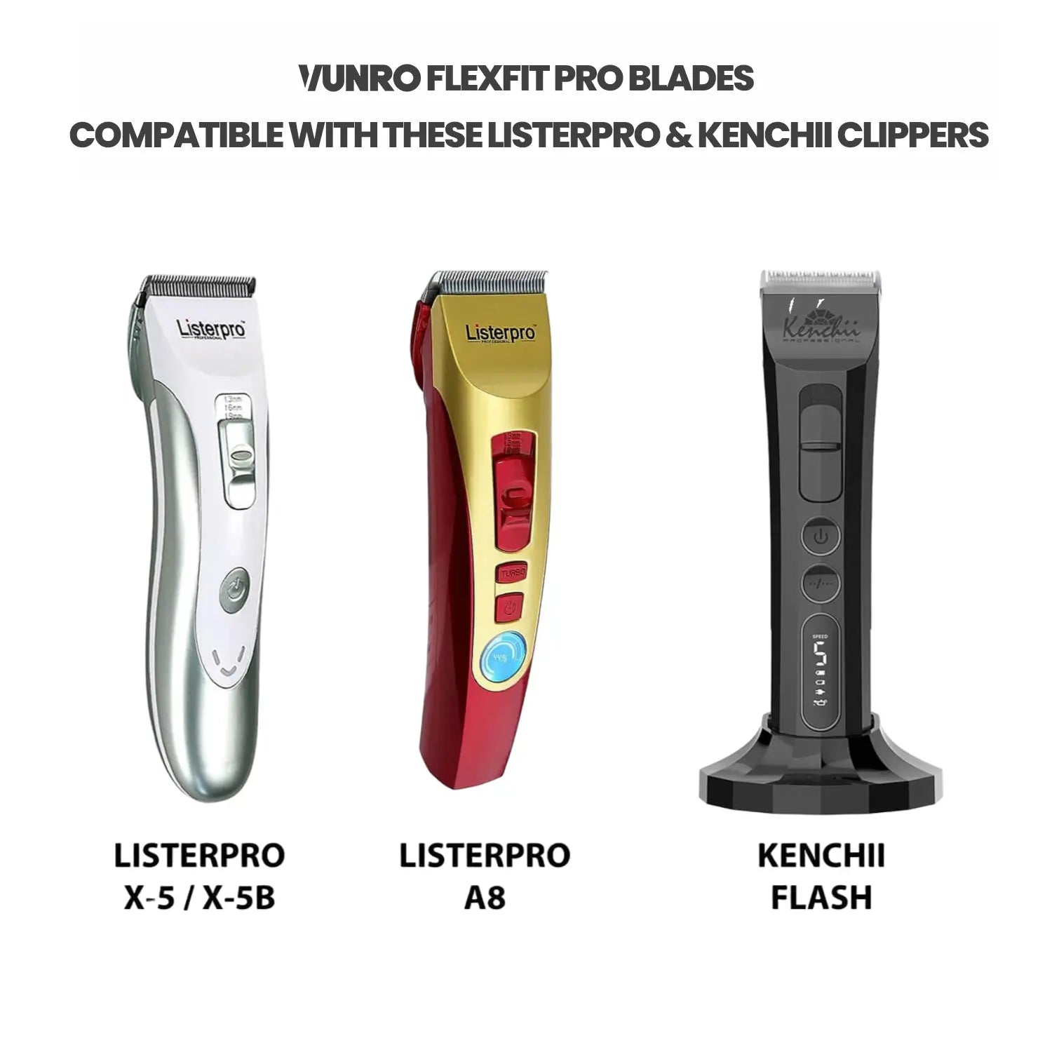 VUNRO PRO 4 in 1 Dog Trimmer Blade (0.3 mm - 1.5 mm)