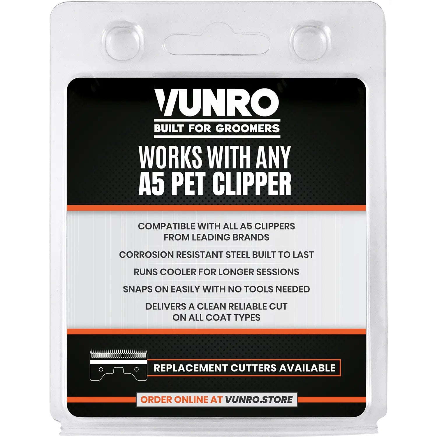 5F Blue Steel Dog Clipper Blade (6.4 mm) by VUNRO